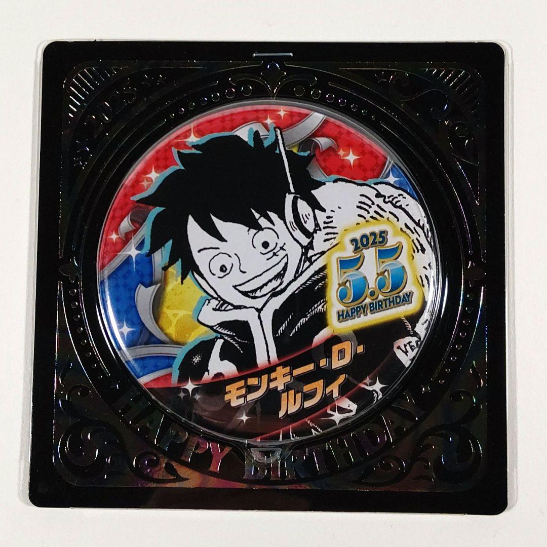 新品未開封 ONE PIECE ルフィ バースデイ缶バッジ 2025 - メルカリ