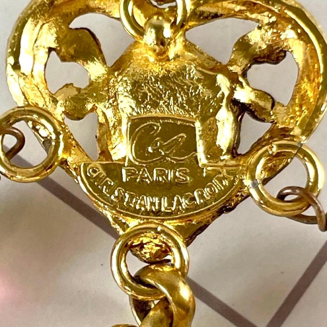 Christian Lacroix ヴィンテージ ハートマルチカラー ブローチ