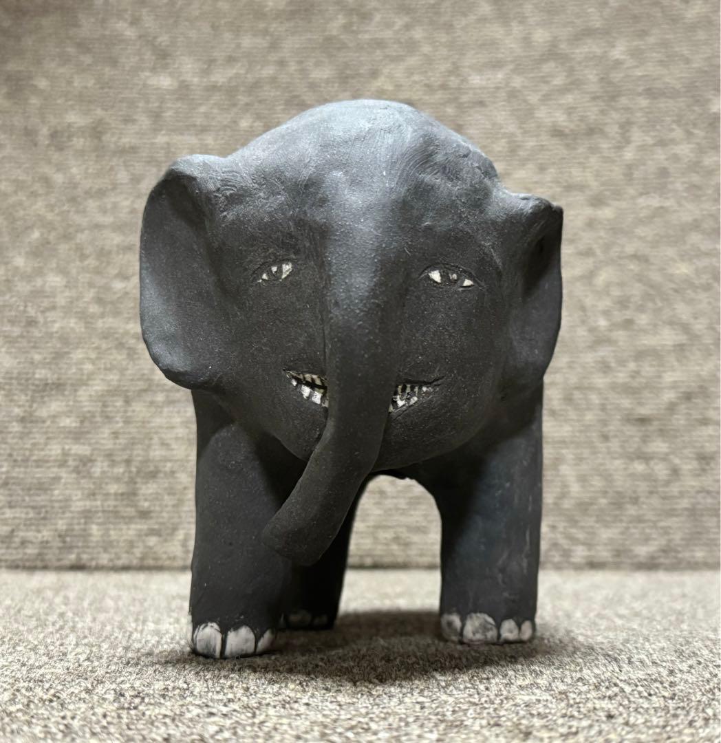 ゾウ 象 貯金箱 奥山泉