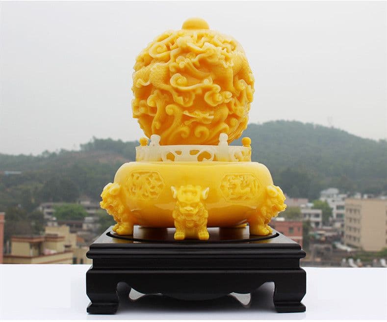 金持神社でご祈祷された金運黄金縁起物「福来（ふくろう）」EDN-0128