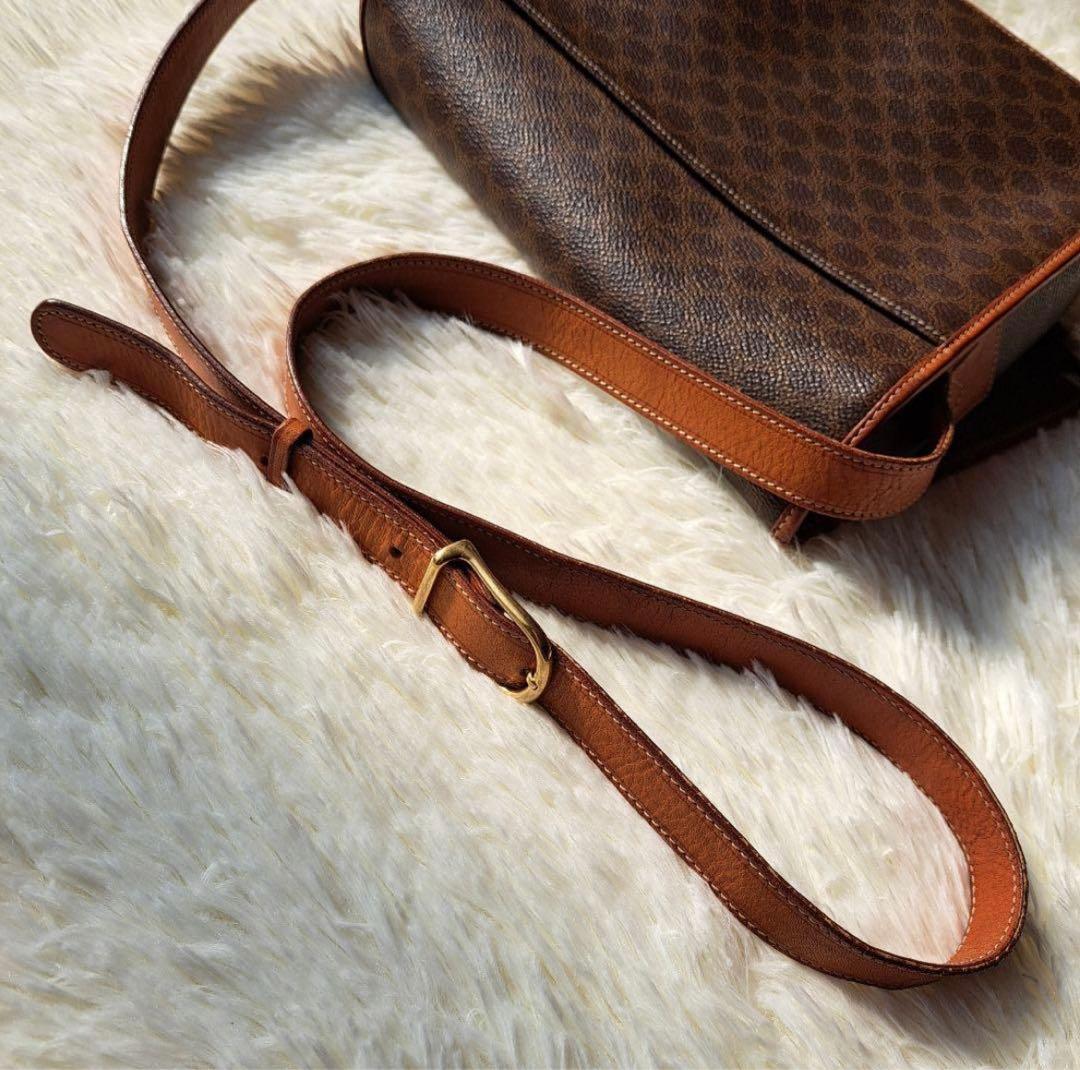 セリーヌ CELINE バッグ ガンチーニ金具 マカダム柄 フラップ PVC