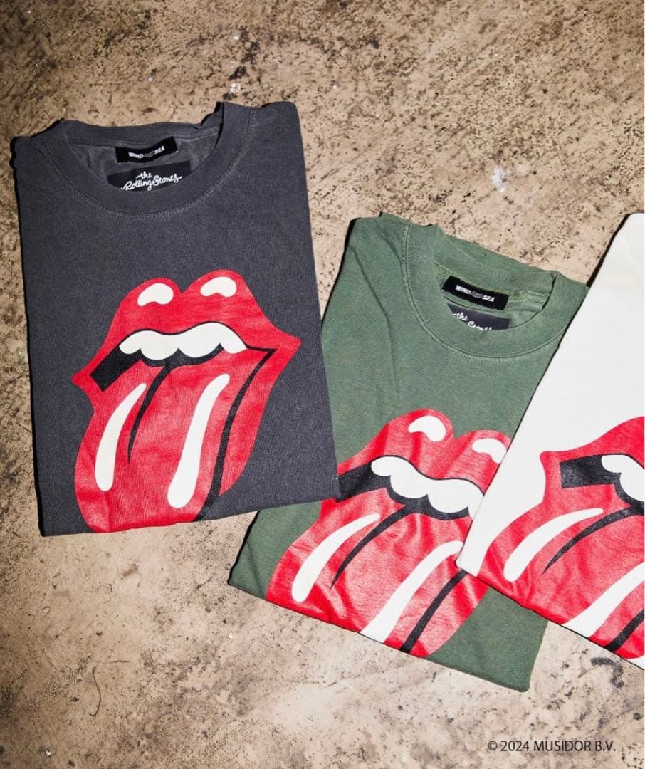 WIND AND SEA ウィンダンシー ローリングストーンズ タン&リップ