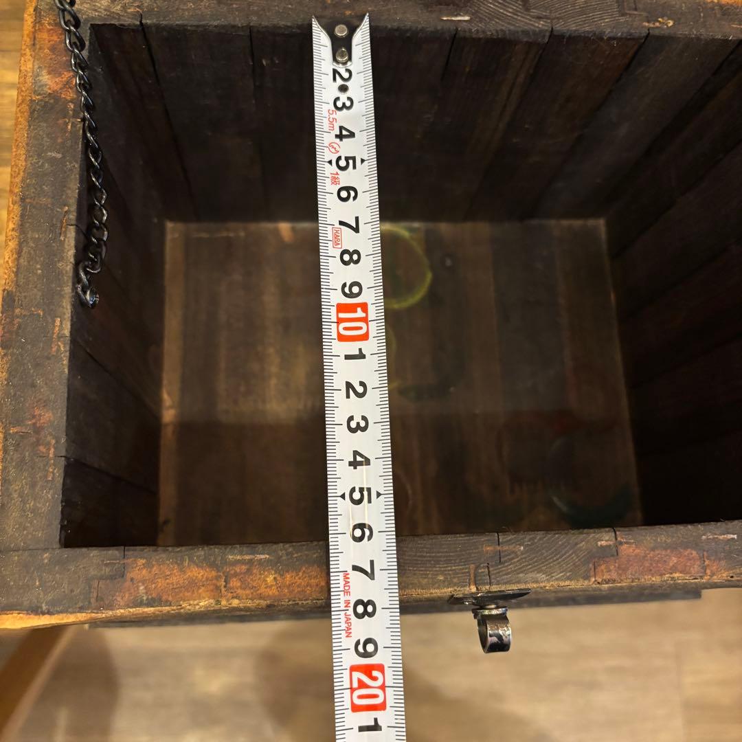 木製トランク アーチ型 蓋付き 宝箱 海賊風