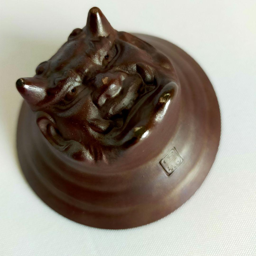 盃　光民作　福盃　恵比寿天と鬼面盃