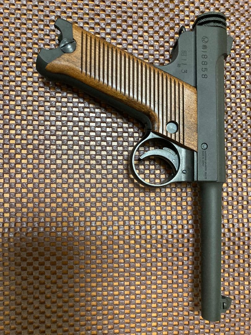 マルシン 南部14年式 ブナ木製グリップ ブラックHW 6mmBB仕様