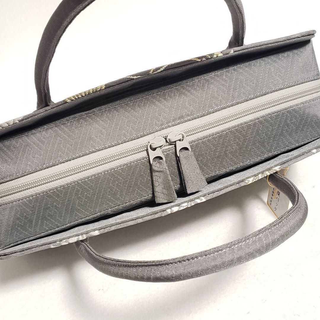 (8277)新品 利休バッグ 日本製 西陣織 帯地 和装用 あおりバッグ