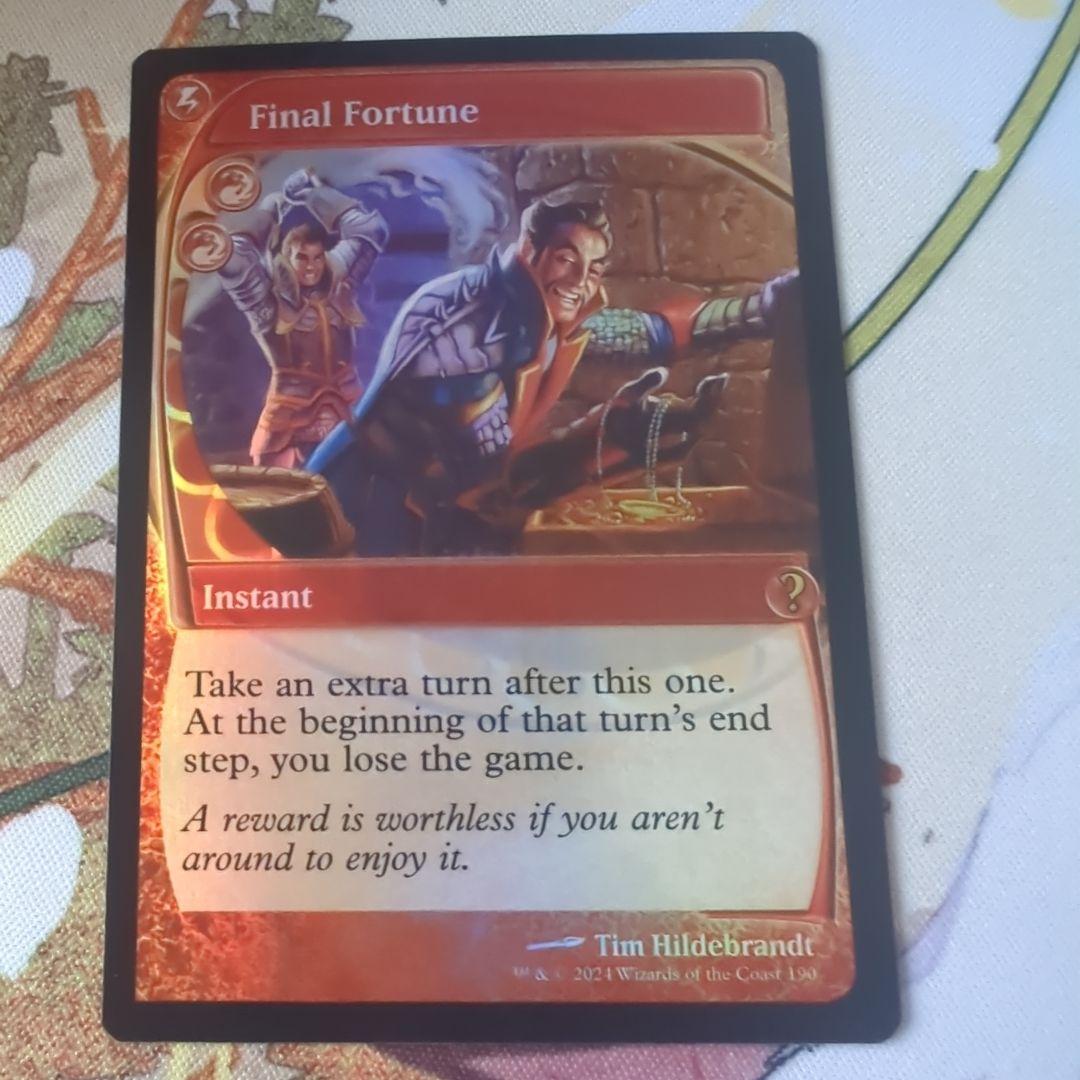 MTG 最後の賭け/Final Fortune 7版 7ED FOIL 日本語 日)最後の賭け /