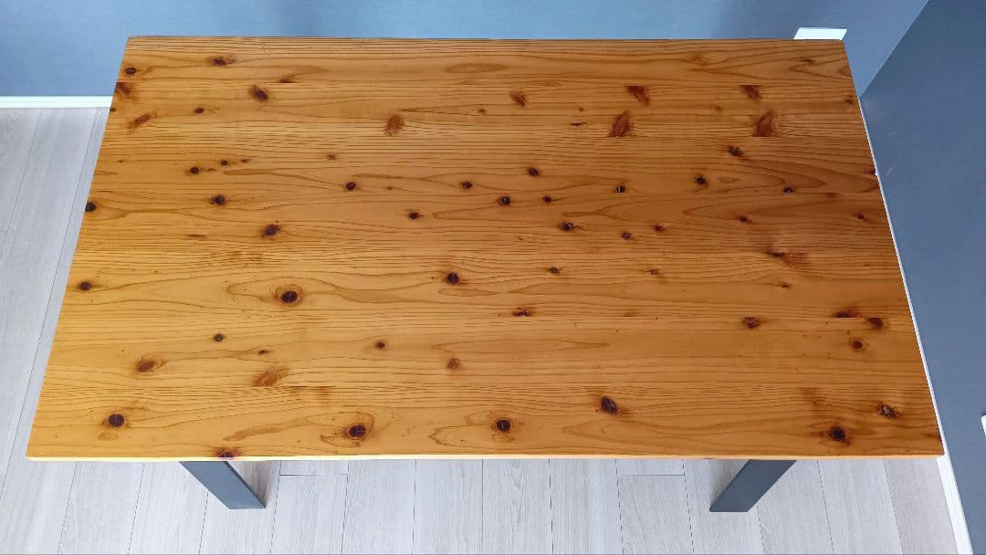 kanademono　カナデモノ　ダイニングテーブル　作業台　杉×アイアン脚