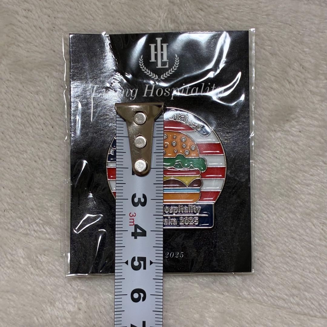万博 Living Hospitalit ピンバッジ アメリカ館 ハンバーガー - メルカリ