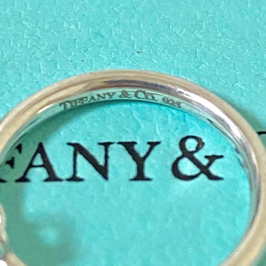 極美品　ティファニー　オープンハート　スイングハートリング　SV925 6号