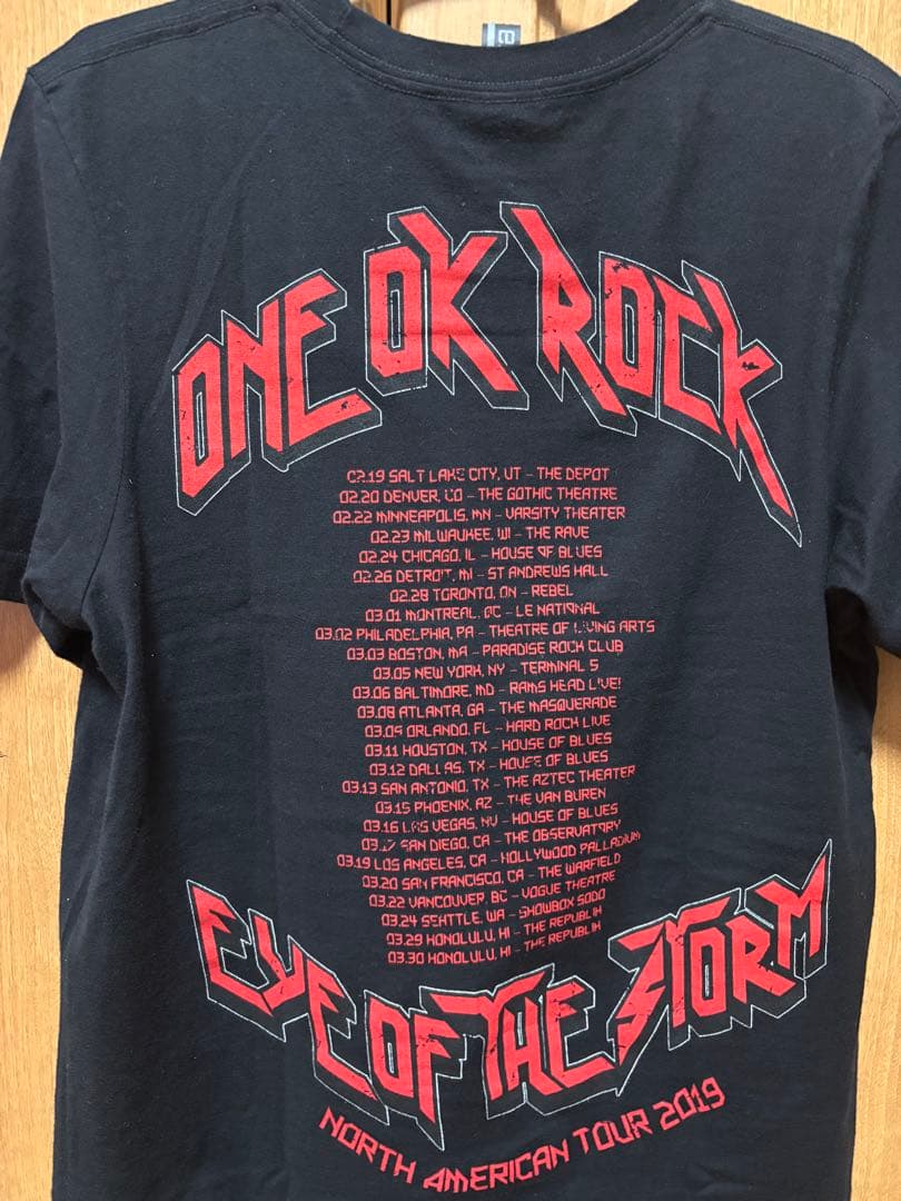 ONE OK ROCK Eye of the storm 北米ツアー限定Tシャツ