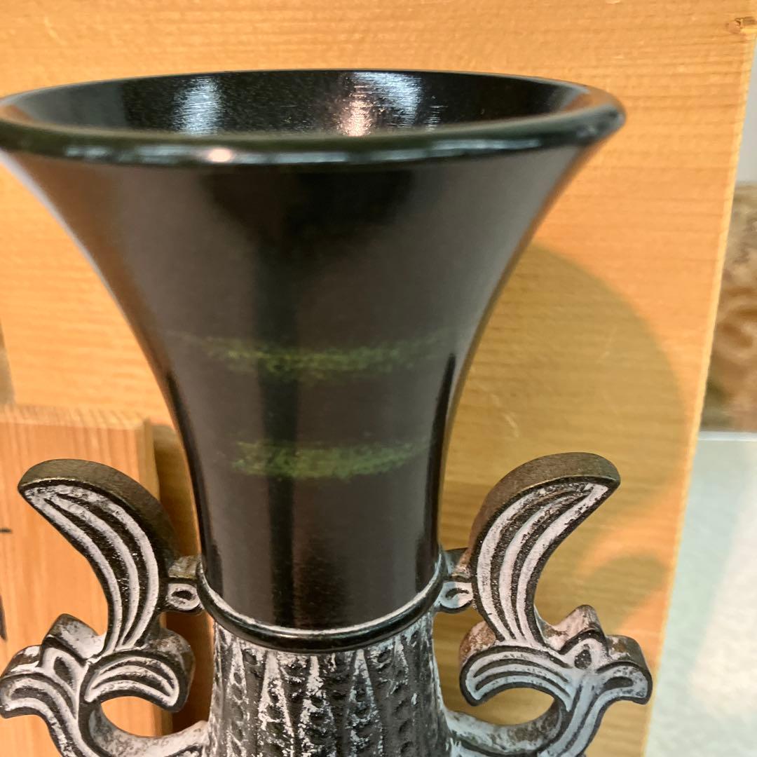 高岡銅器 昇雲作 青銅 一輪挿し花瓶 花瓶 - メルカリ