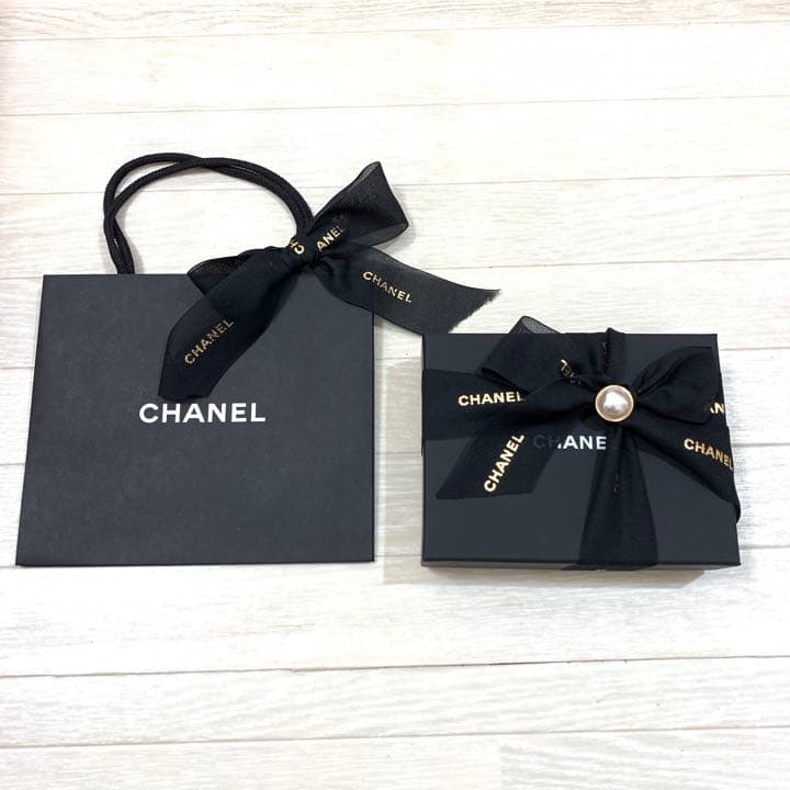 CHANEL シャネル 空箱 ショッパー リボン パール - メルカリ