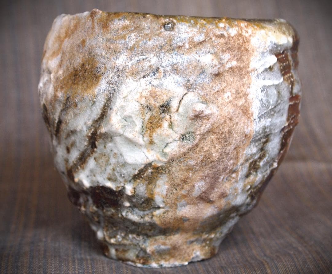 希少作☆加藤委☆川小牧引っ掻き茶碗☆共箱＆陶Vol.