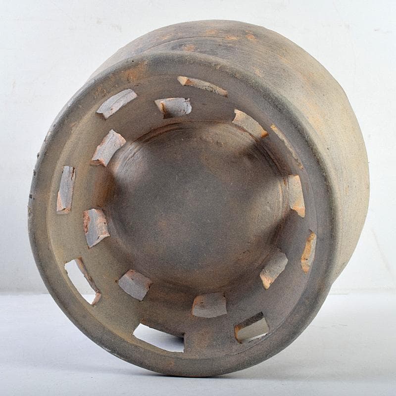 朝鮮美術　須恵器　新羅土器　新羅無細土　壷　時代箱付　M　R9488B