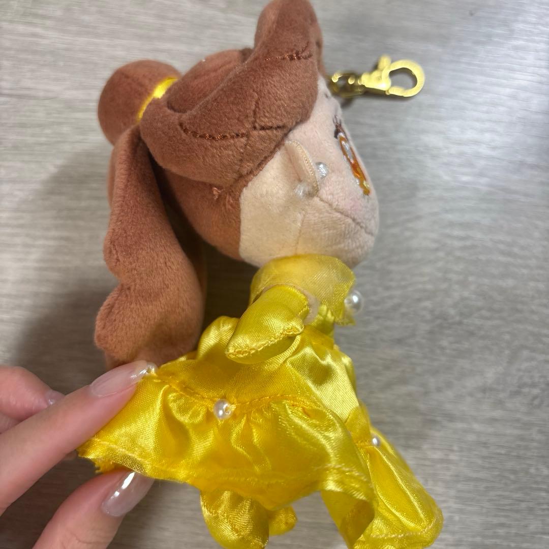 ディズニー　タイニー 美女と野獣 ベル ぬいぐるみ キーチェーン