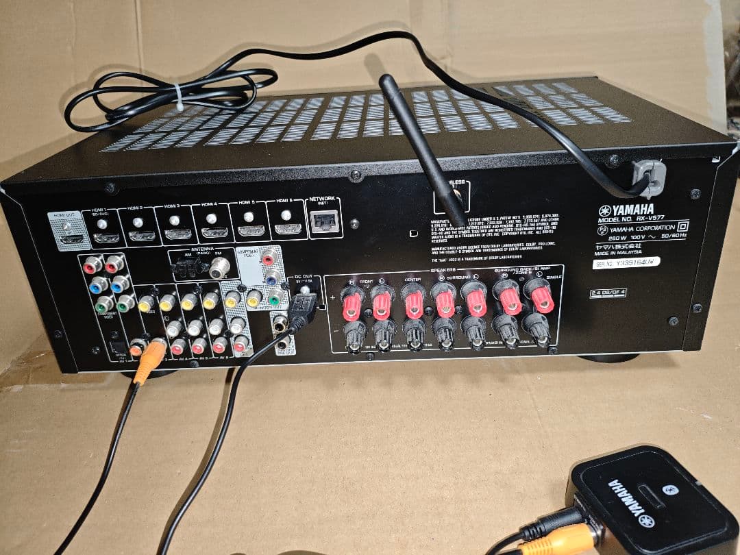 Yamaha RX-V577 AVアンプ 別売りBluetoothレシーバー付