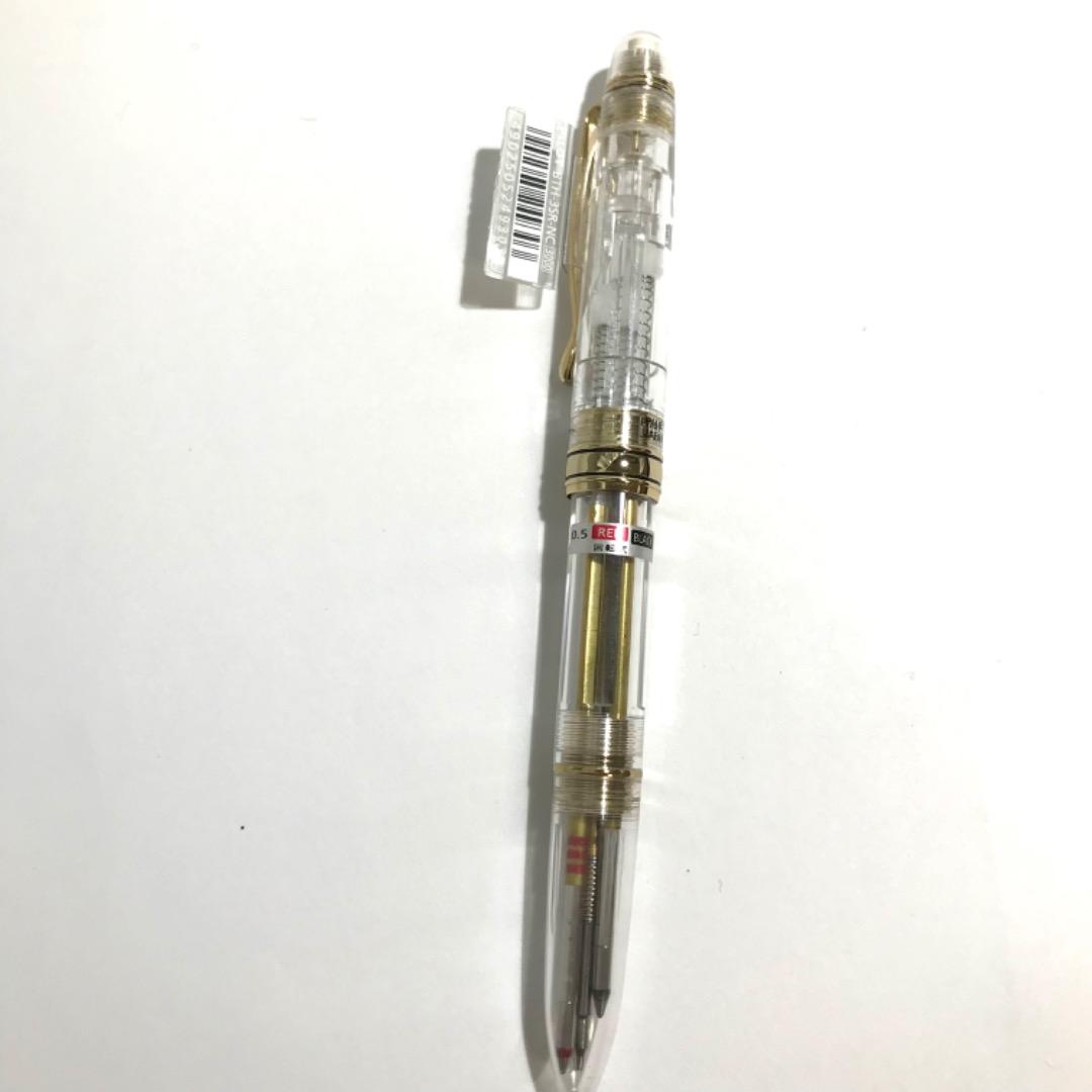 パイロット pilot 2+1 rv 廃盤 廃番 スケルトン 透明 クリア ペン