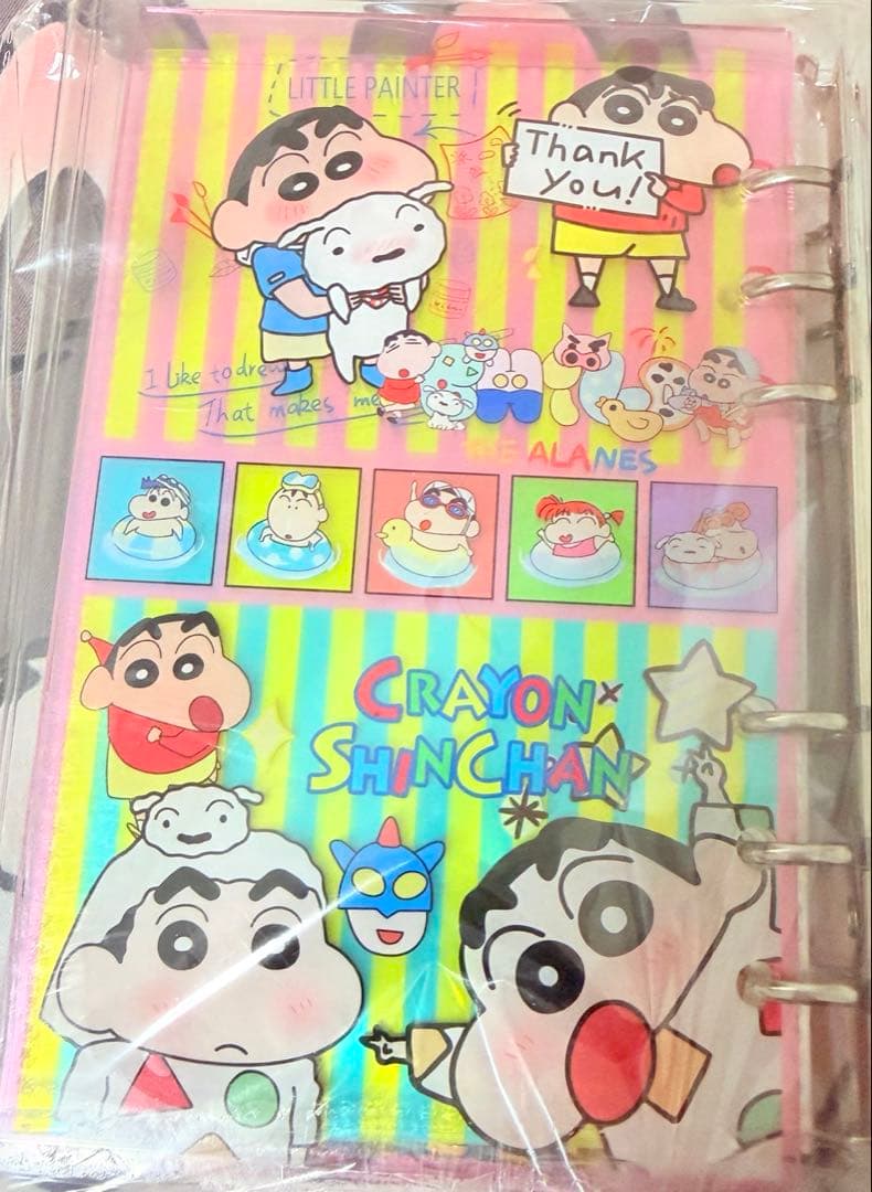 即日発送可‼️クレヨンしんちゃん A6シャカシャカシールバインダー