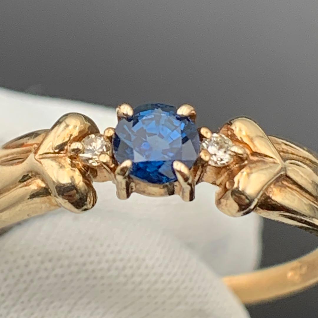 ジュエリーマキ　K9 サファイア ダイヤ 11号 レディースリング　ゴールド