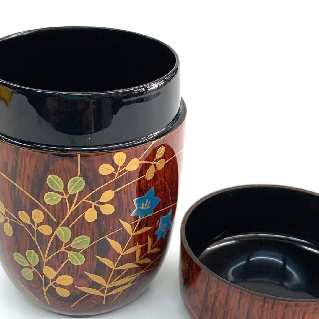 長棗秋草に虫欅溜貝入】田中宗凌共箱