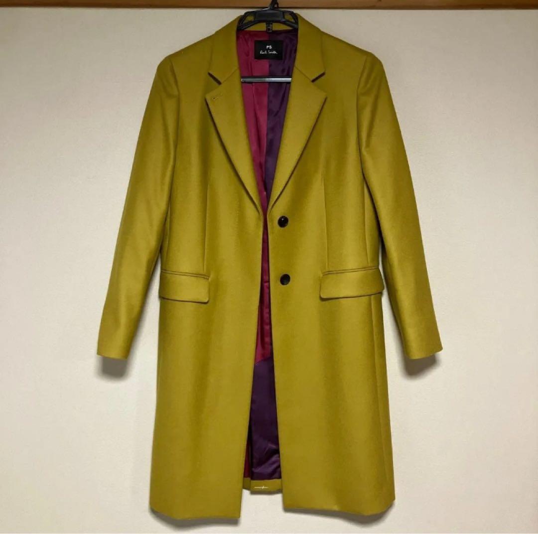 ポールスミス チェスターコート マスタード 辛子色