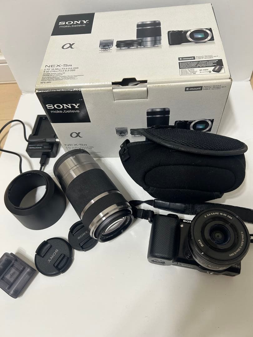 ジャンク】Sony NEX-5Dミラーレスカメラ 本体とレンズ2本 SONY NEX-5D 中古