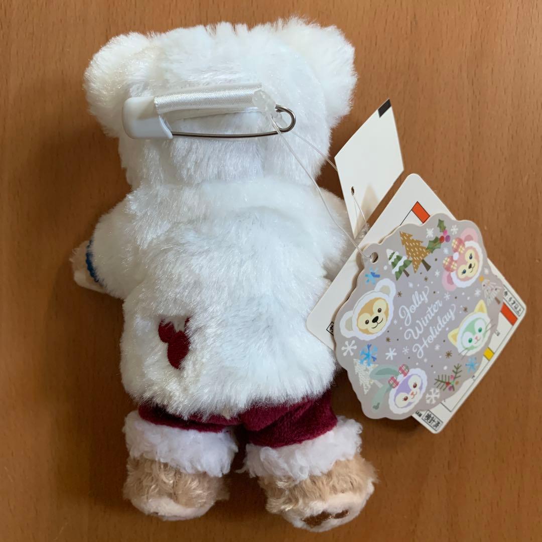 ウィンターホリデー ぬいぐるみバッジ ダッフィー 新品 タグ付き