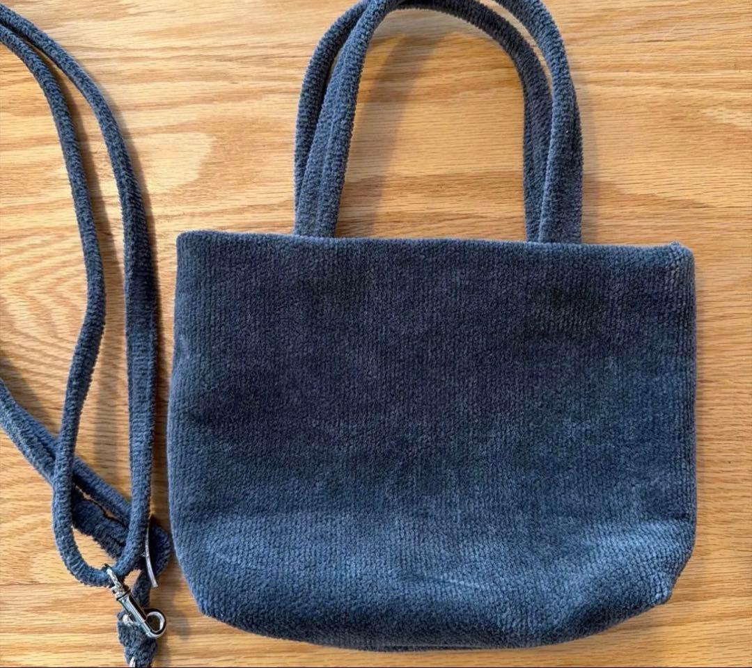 ストラップ付きフェイラー ラブラリーハート グレー ショルダーバッグ