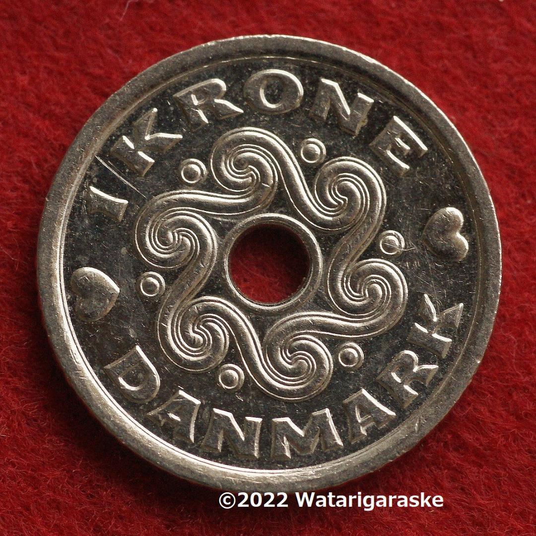 〒☆デンマーク1クローネx100枚☆1992-95年版流通品☆