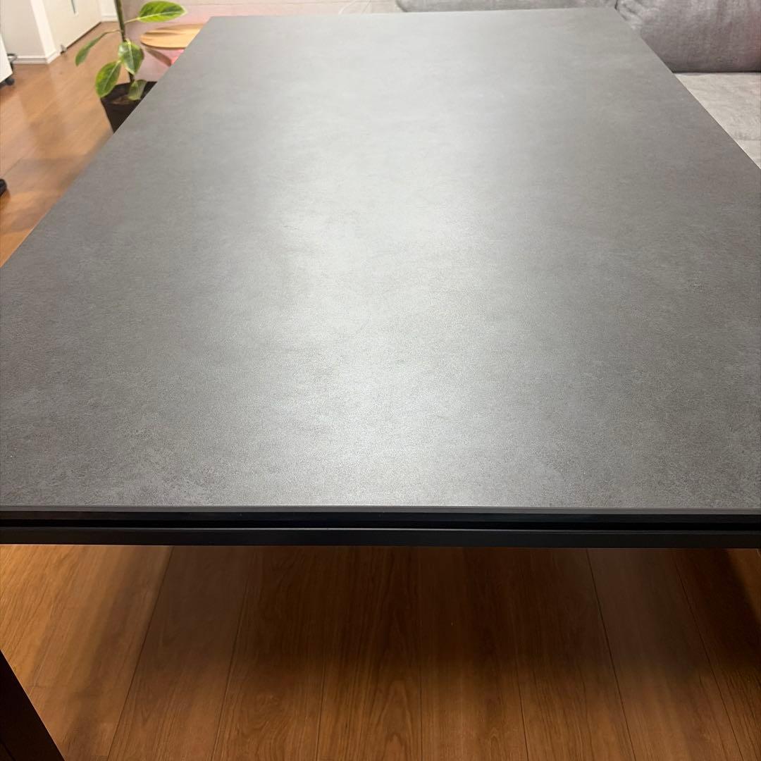 ニトリ セラミック ダイニングテーブル グレー 幅150cm