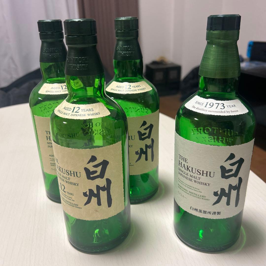 ウイスキー 響、白州、マッカラン、山崎 空瓶