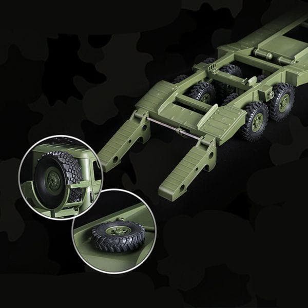 WPL B36-3 ミリタリートレーラー ・クローラー輸送トラックセット