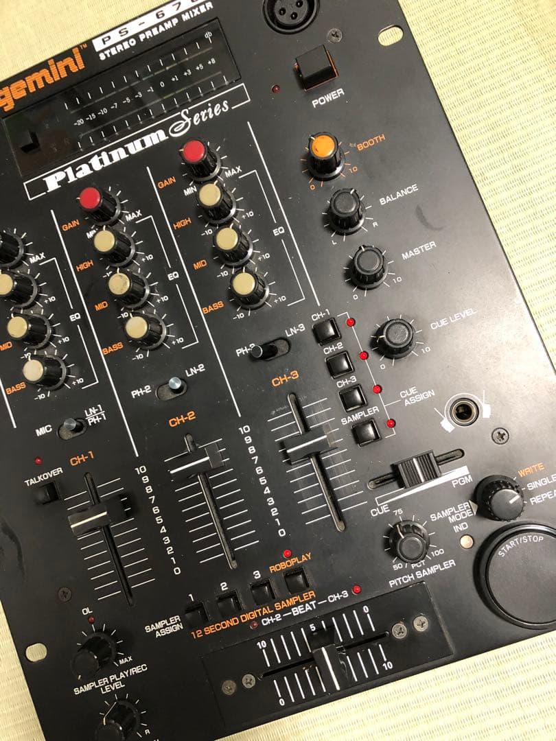 gemini ジェミニ PS 676 アナログ ステレオ プリアンプ ミキサー