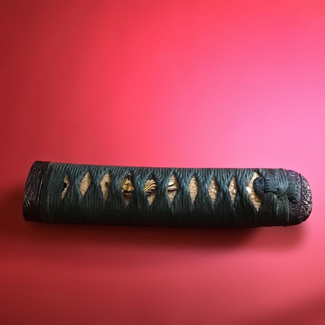 柄　縁頭　青海波彫　金具　目貫鳳凰　　江戸時代　　　　　　書鍔箱