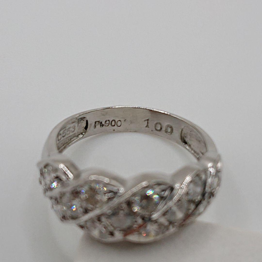 ai様1カラット ツイストデザイン 天然ダイヤモンドリング プラチナ900