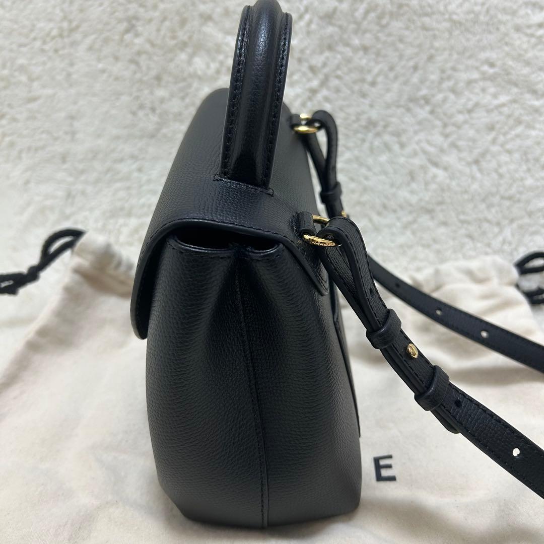 【未使用】ポレーヌ ヌメロ アン ナノ ブラック 2way ショルダーバッグ