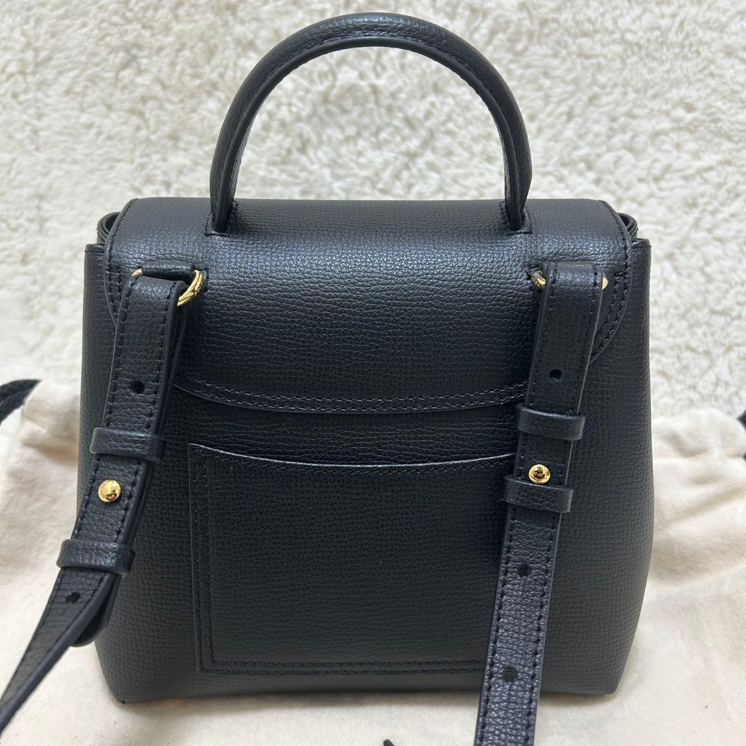 【未使用】ポレーヌ ヌメロ アン ナノ ブラック 2way ショルダーバッグ