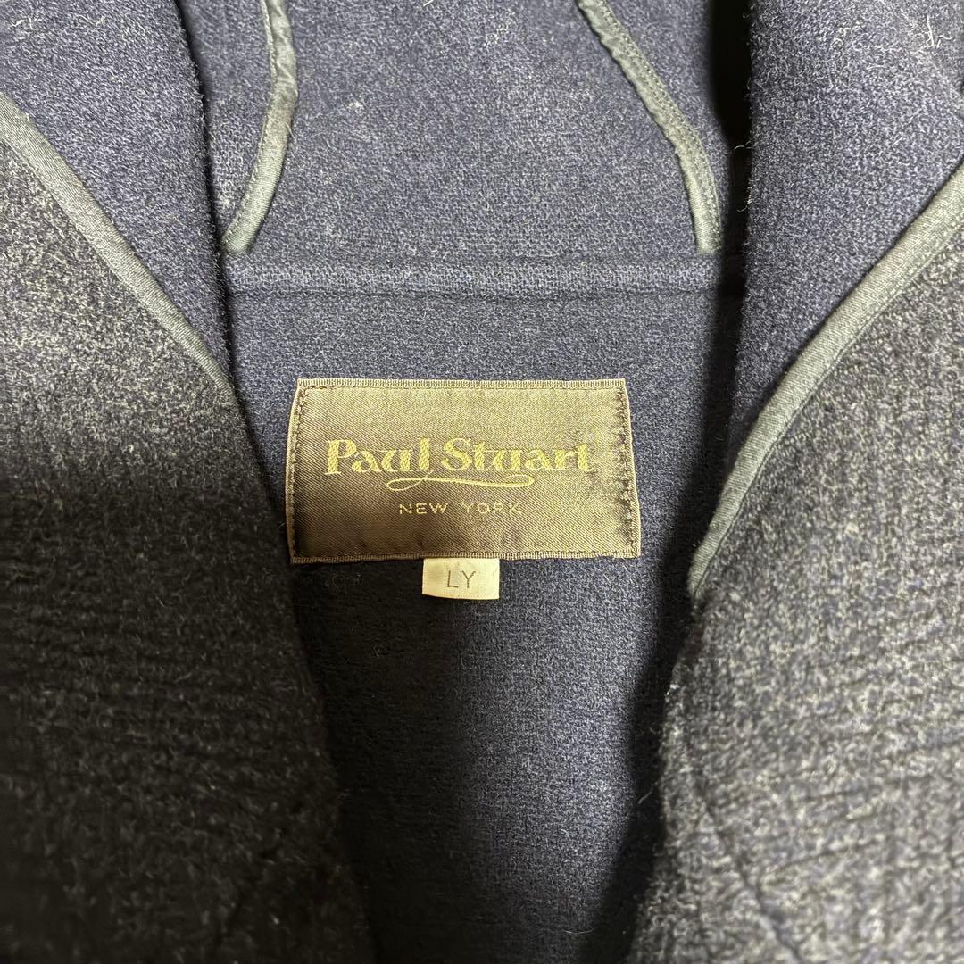 【美品】Paul Stuartポールスチュアートダッフルロングコートウールト
