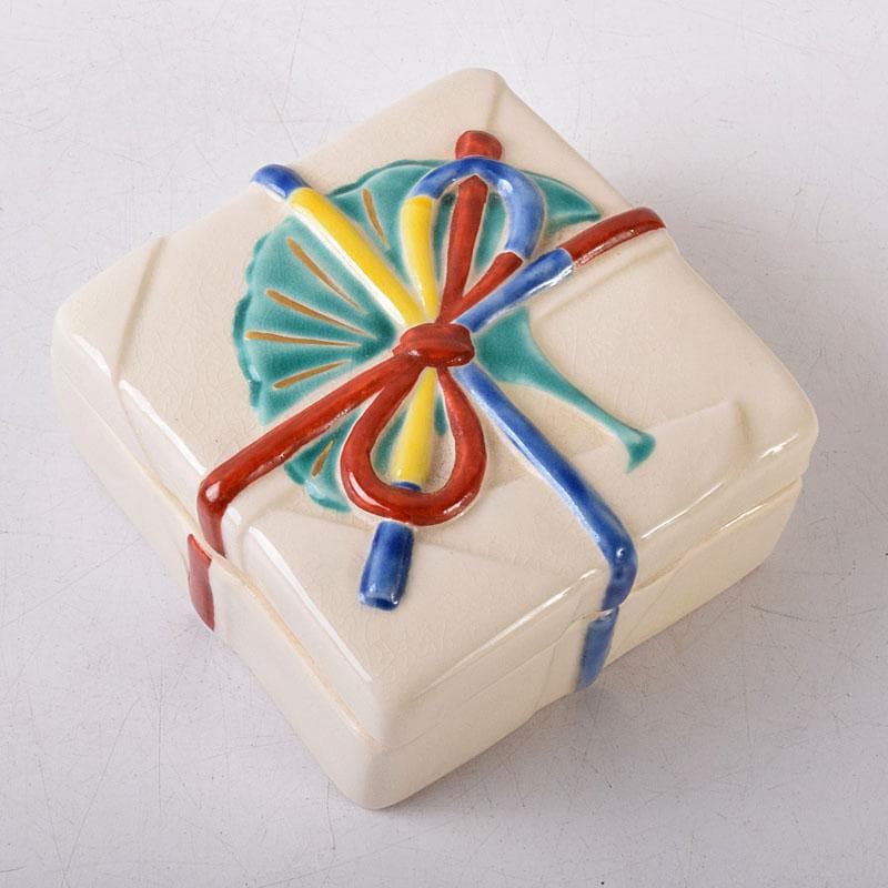 joshie　京焼　平安桐鳳造　仁清写玄猪包香合　共布共箱　V　R8150