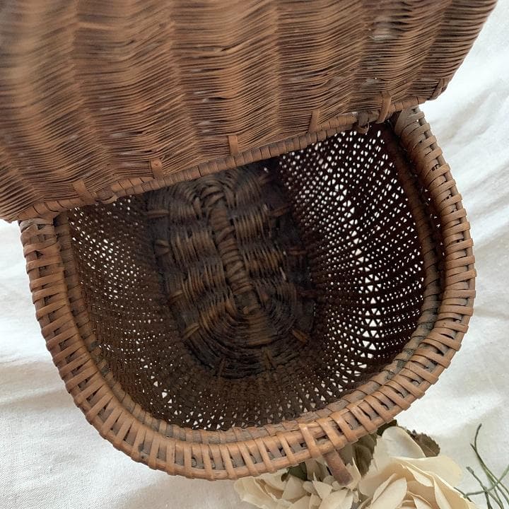 フランスアンティーク バスケット プッペンパニエ 大きなかご ディスプレイ