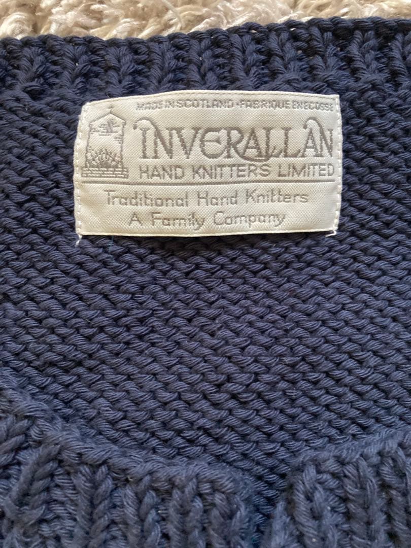 INVERALLAN ウールベスト　未使用品 ハンドメイド　スコットランド製