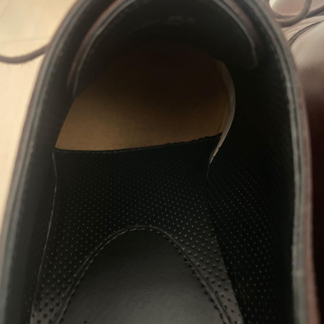 美品 マドラス M421 内羽根ストレートチップ ビジネスシューズ ブラウン