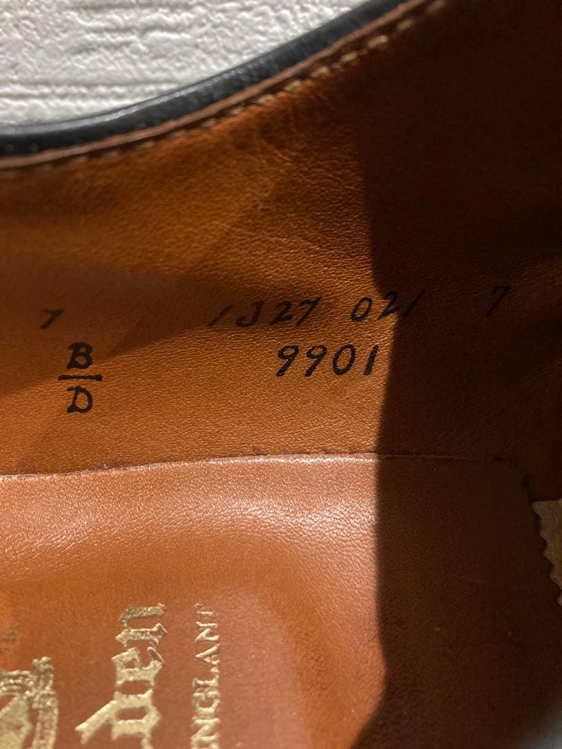 Alden オールデン 9901 ブラックコードバン プレーントゥ7D