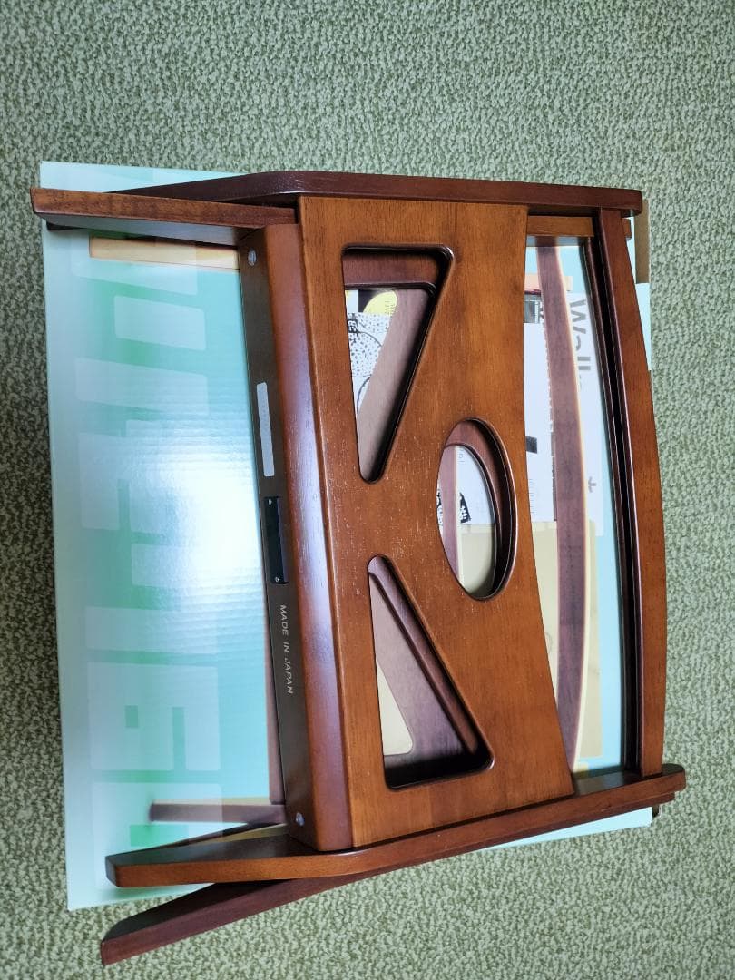 【カリモク60】マガジンラック A36001 ウォールナット　外箱、取説付