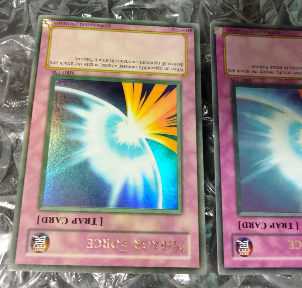 大セール エラー faded ミラーフォース 初期 遊戯王 比較用付