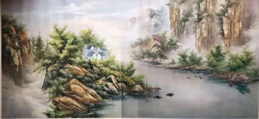 山水画 桂林　霍娜作品