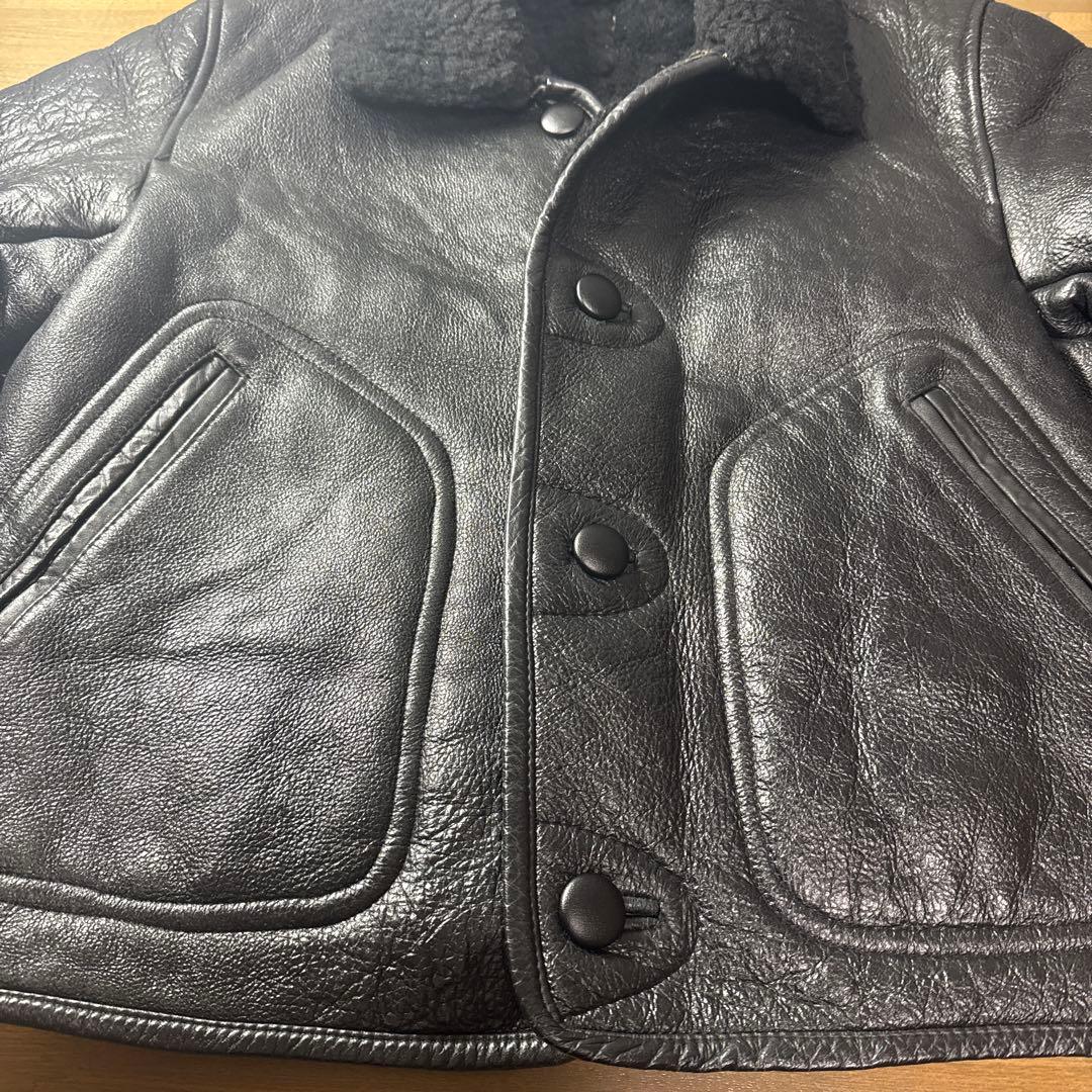 ヒ*ン様 美品 THE SOURCE TYPE B-3 リアルムートン L