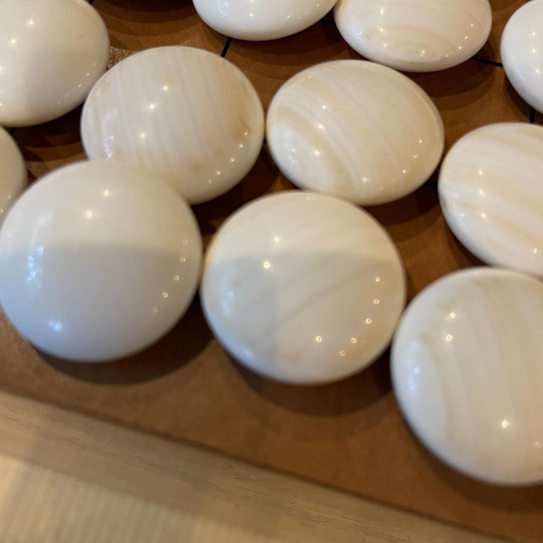 碁盤 本榧 5.7寸 碁石付きセット 桐カバー及び桐碁笥箱付き K2467