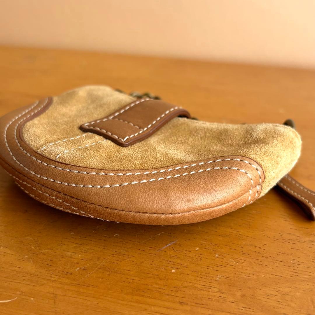 vintage coach オールドコーチ チャーム キーチェーン ブラウン